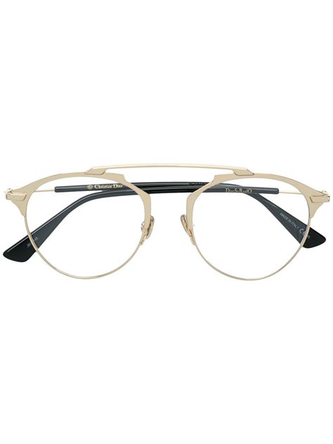 dior prescription glasses metal blue